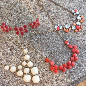 Statement necklaces- barely worn